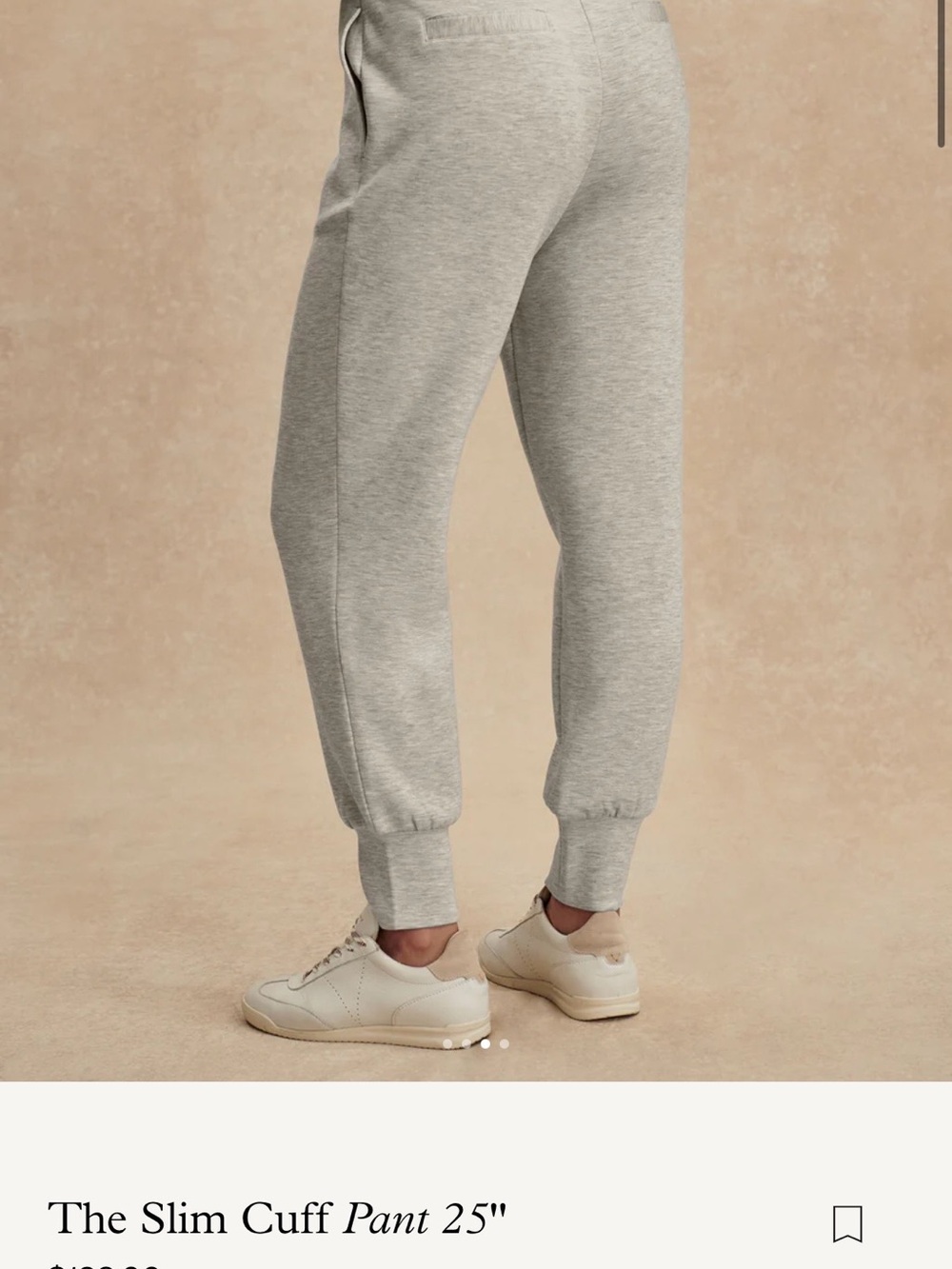 Varley Double Soft Slim Cuff Pant ‘25 in Light Grey Marl